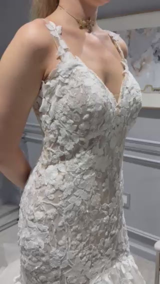 Custom Fit and Flare with Veil