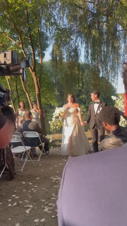 Tucker with Veil and Detachable Overskirt
