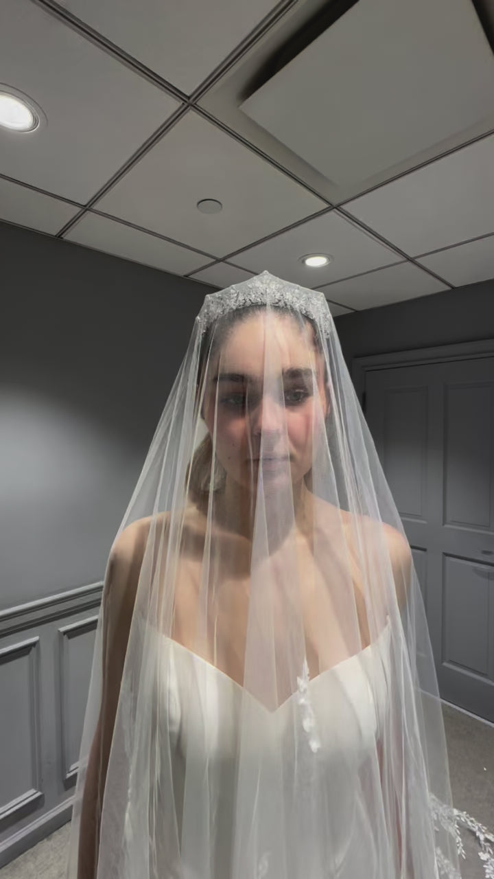 HYDRAVL162 Veil and MANTUATIA Headpiece
