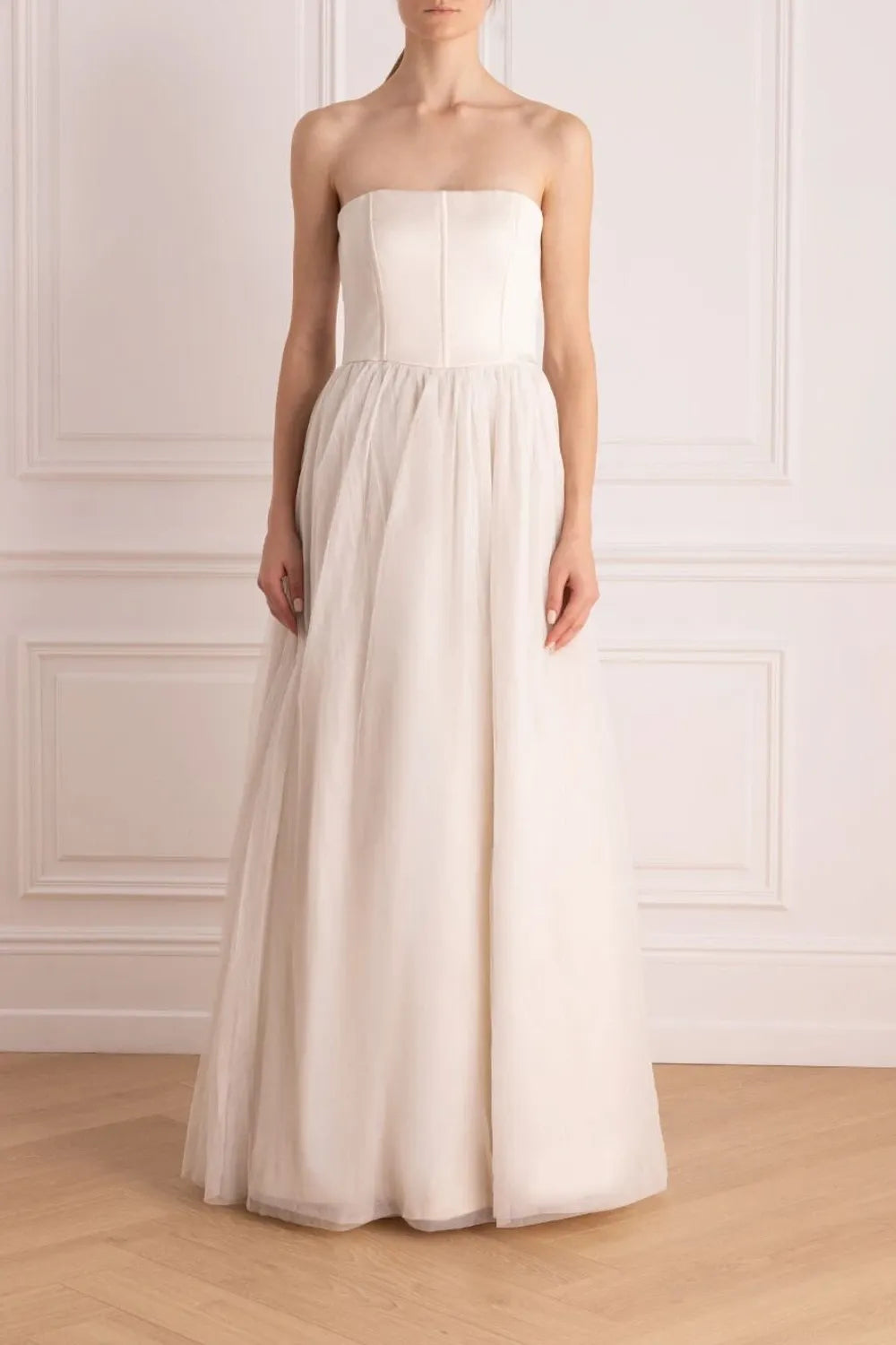 The Quiet Luxury Bride: Brunello Cucinelli's Silk & Tulle A-Line