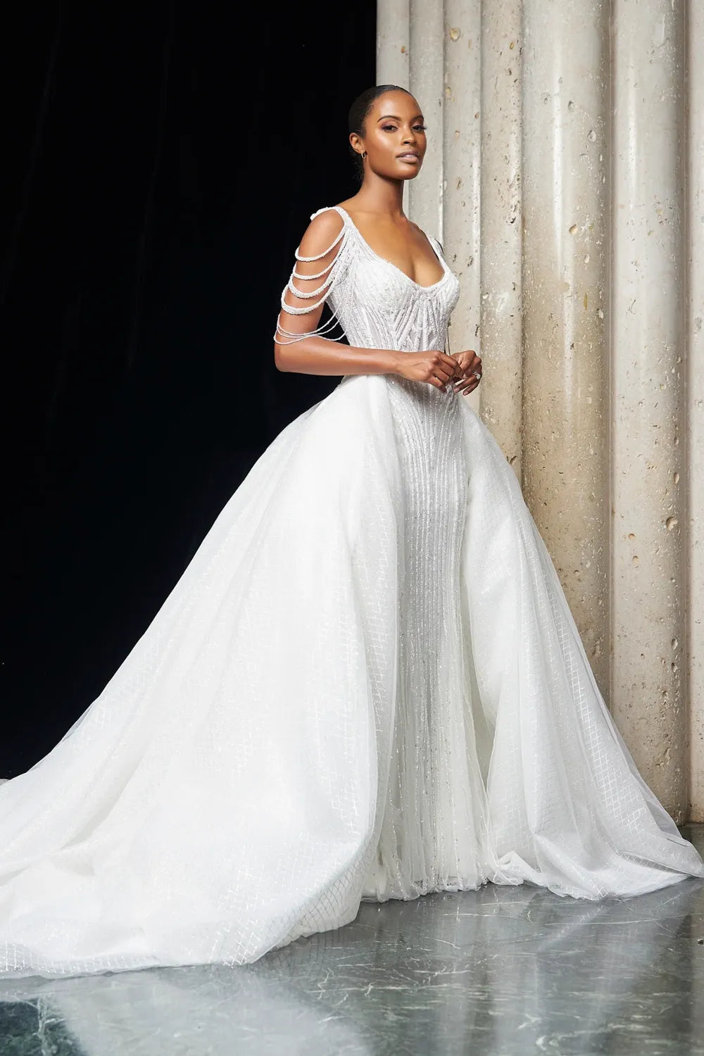 Sculpted to Perfection: Esé Azenabor's Fit and Flare Wedding Gowns