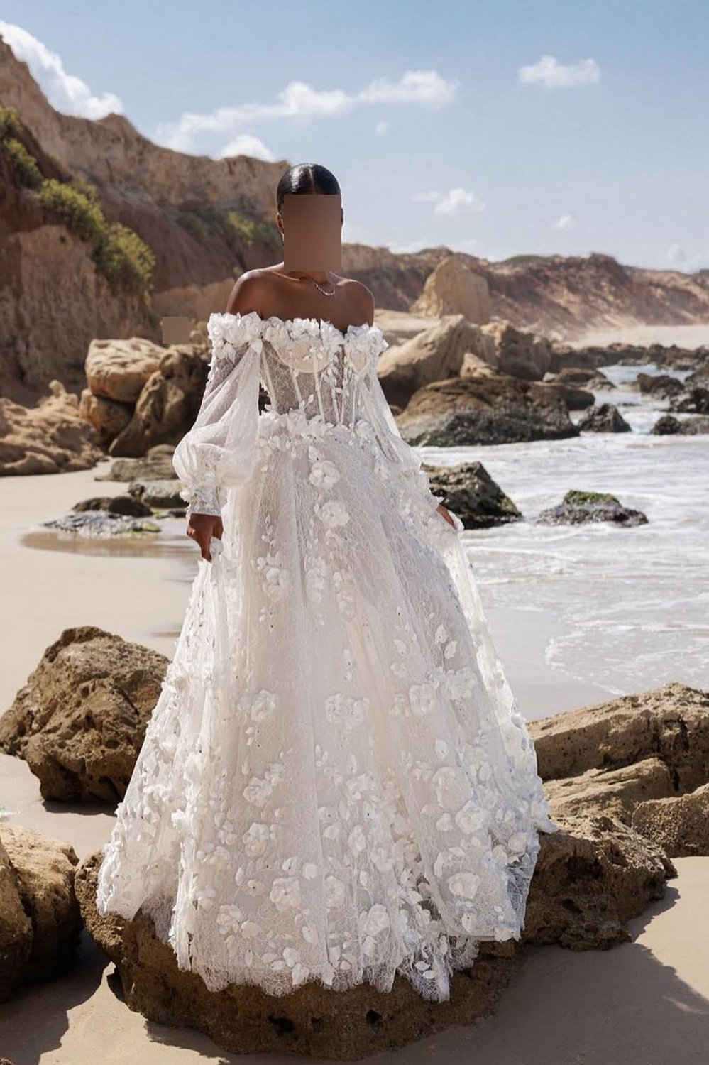 The Enchanting Allure of Long Sleeve Glitter Wedding Dresses