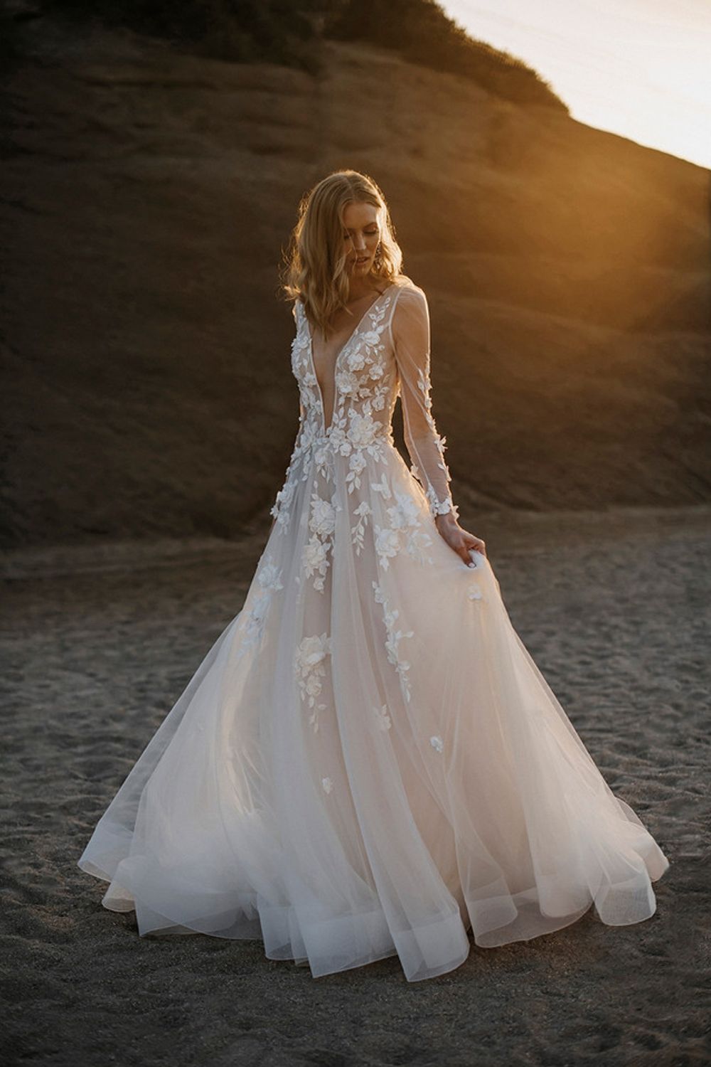 Timeless Elegance: The Art of Abella's A-Line Mastery