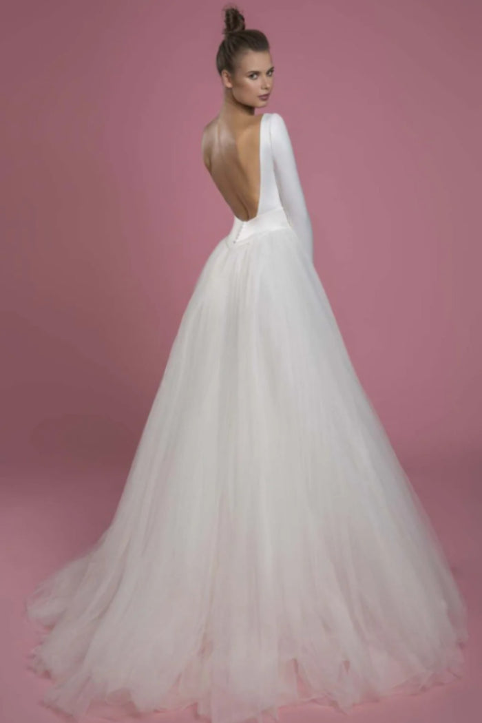 Backless Wedding Gown