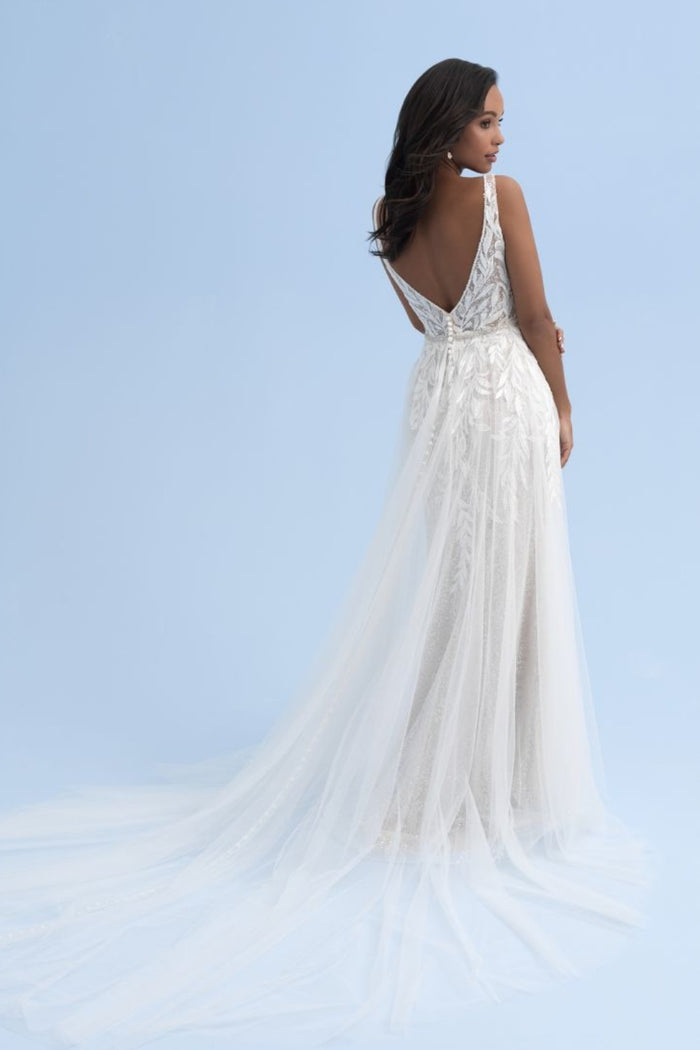 V Back Wedding Gown