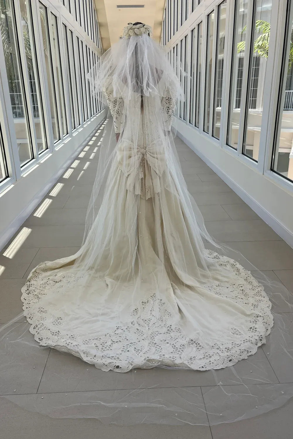 Eva Haynal Forsyth Custom with Veil and Headpiece 4