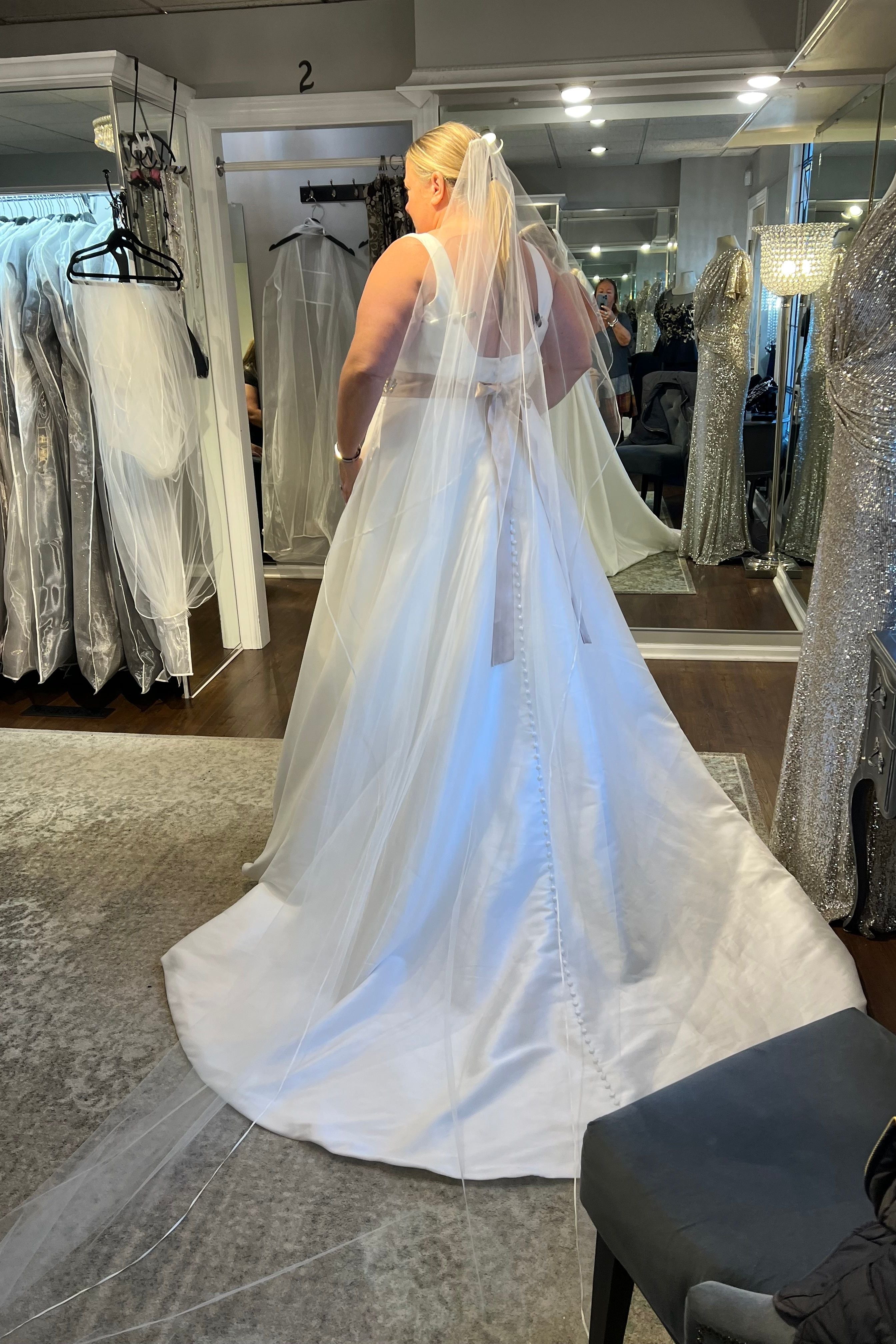 Stella York Stella York Ivory with Porcelain Illusion-6758 3