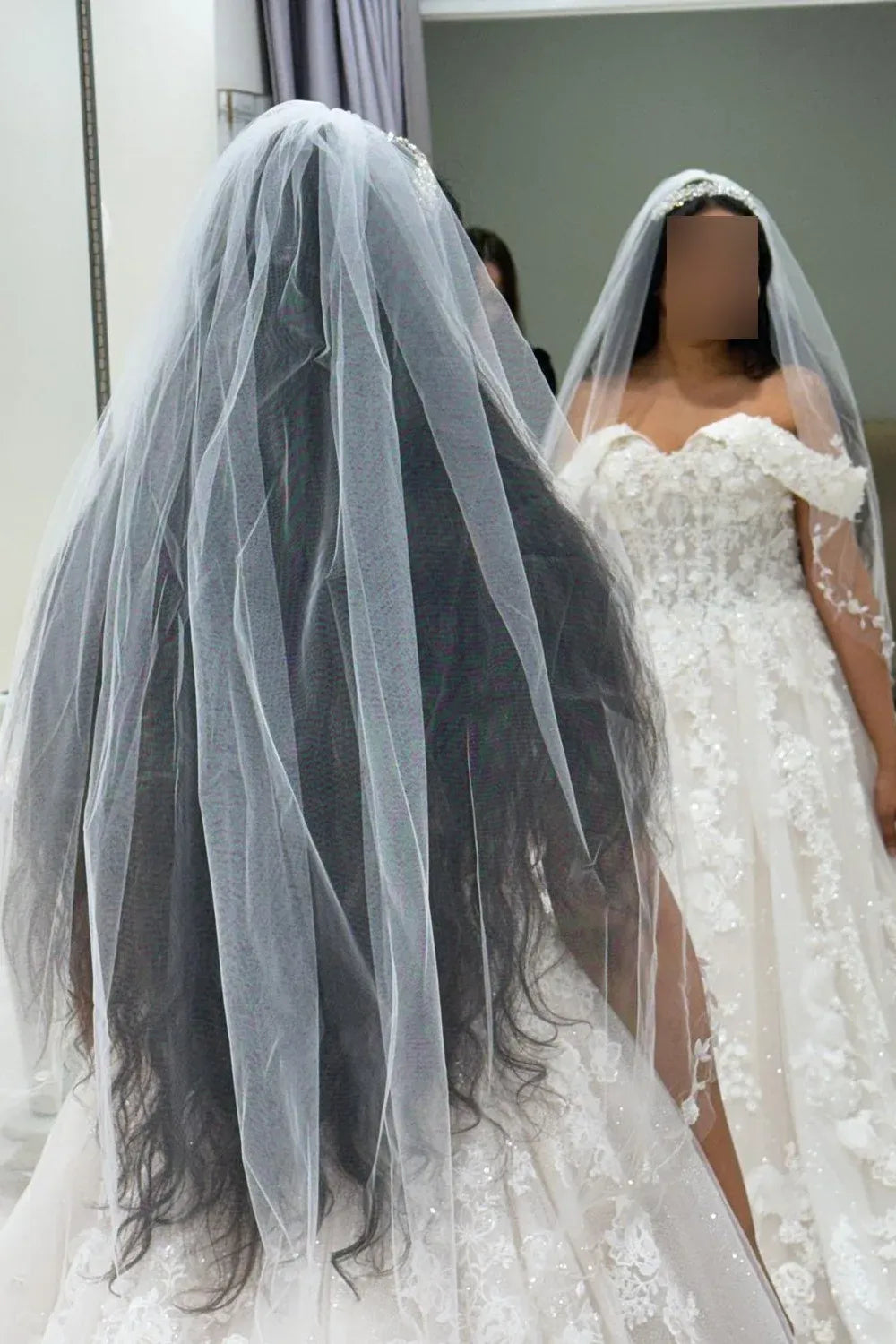 Essense of Australia D4112 with Veil and Headpiece 9