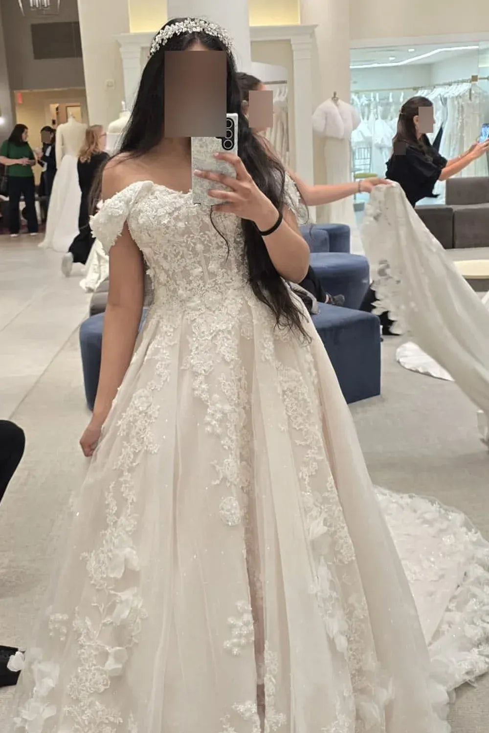 Essense of Australia D4112 with Veil and Headpiece 8