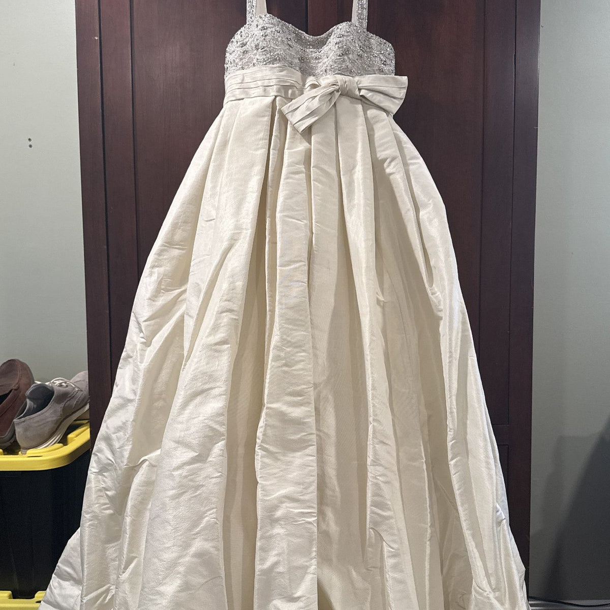 priscilla of boston short wedding dress Priscilla of Boston, Custom One of a Kind Wedding Dress Save 90%