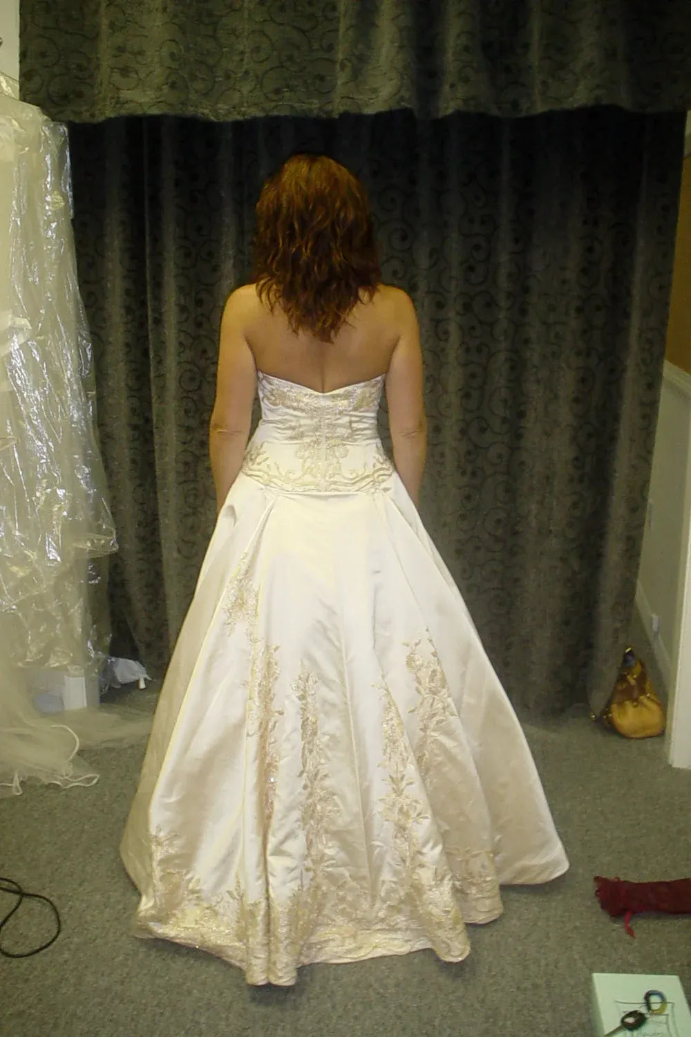Reem Acra strapless  3
