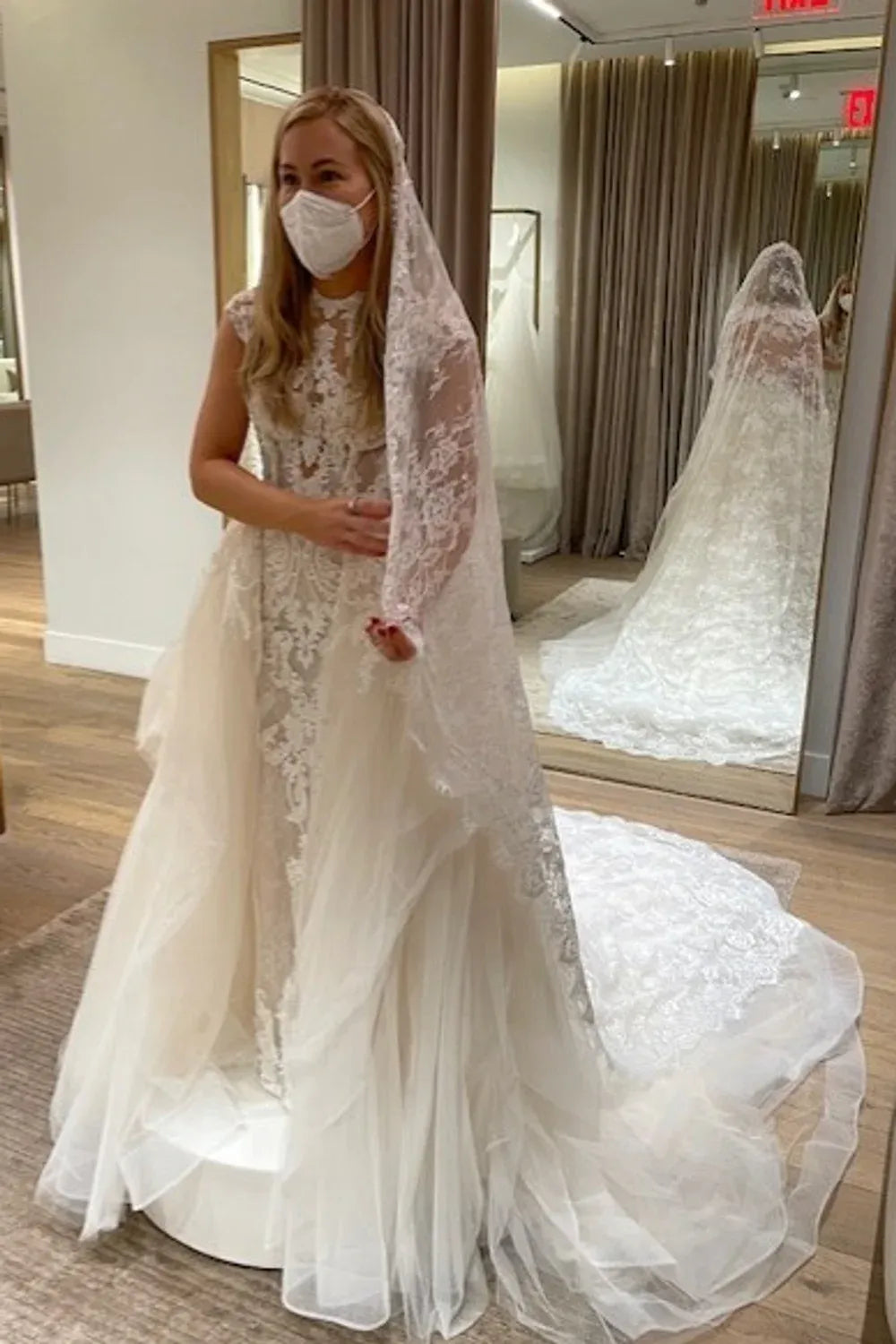 Pronovias Jamie with Overskirt 4