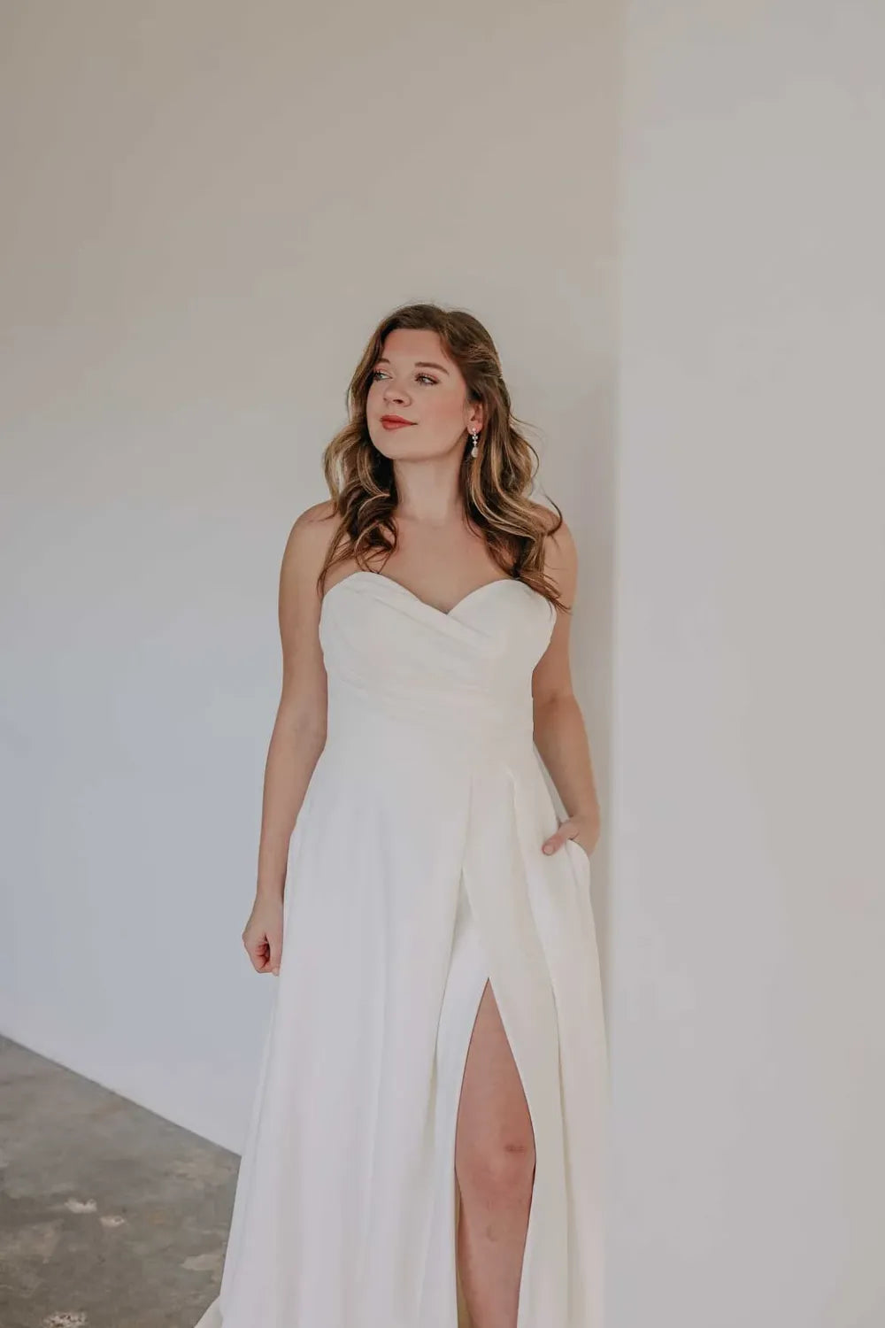 Stella York LUXE SATIN A-LINE WEDDING DRESS 0
