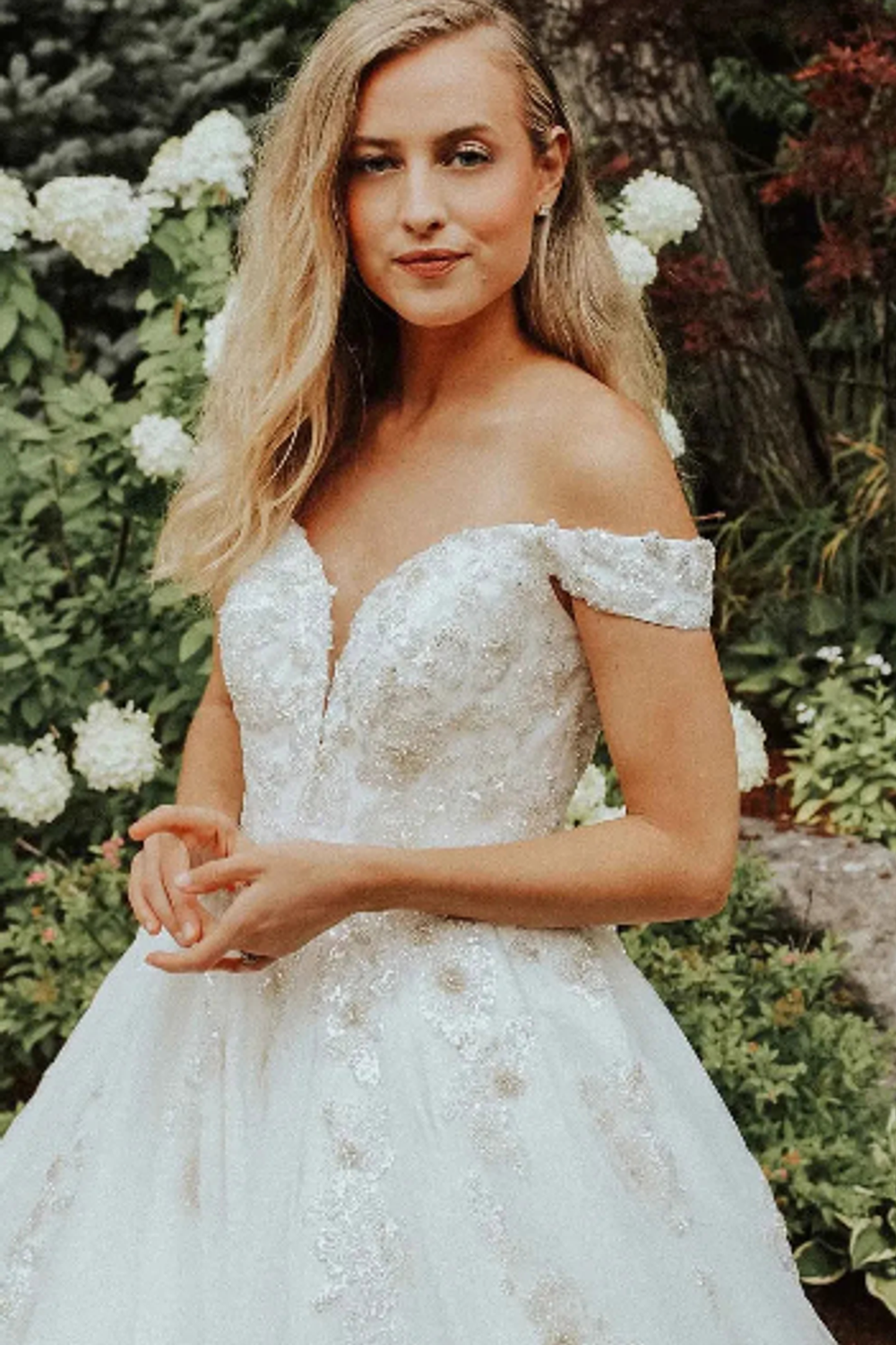 Essense of Australia Sparkling Off-Shoulder Ballgown 3