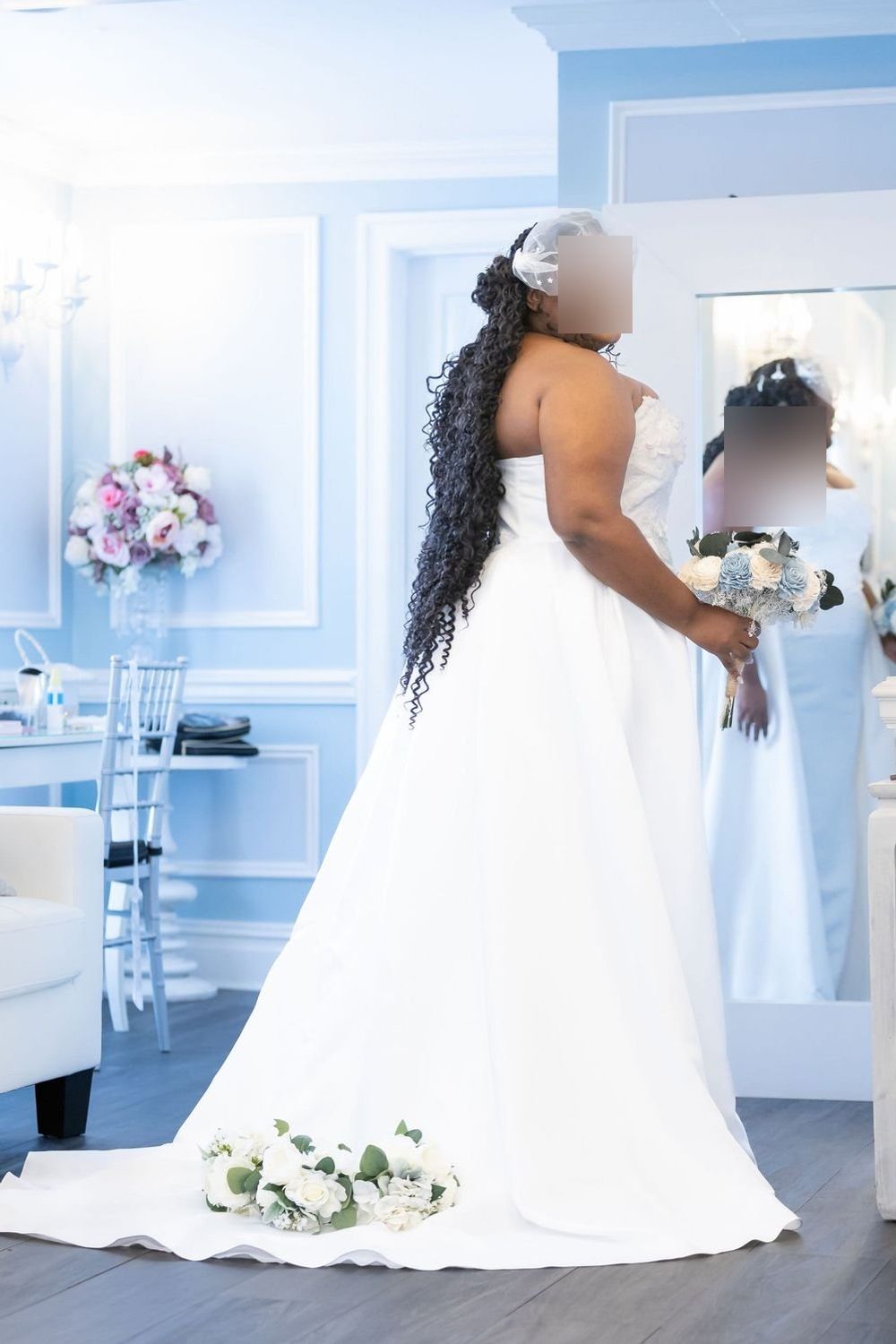 Oleg Cassini  Satin Sheath Dress w/Overskirt STYLE# CWG1020 3