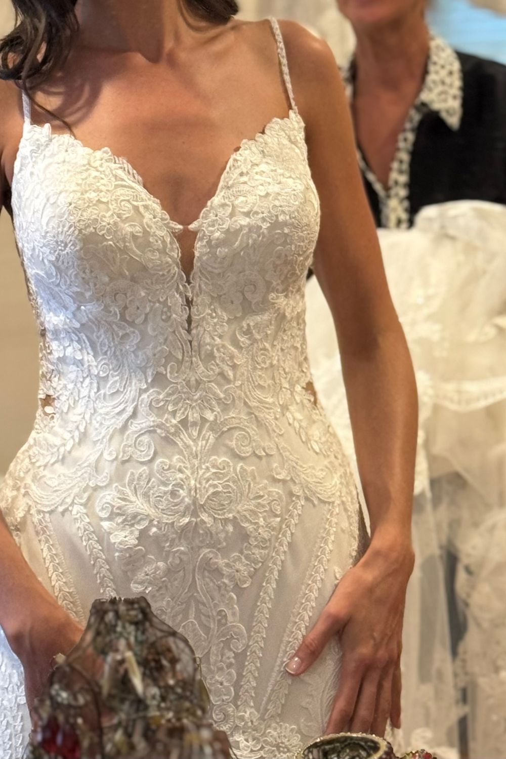 Madison James Stunning Lace Gown MJ704 5