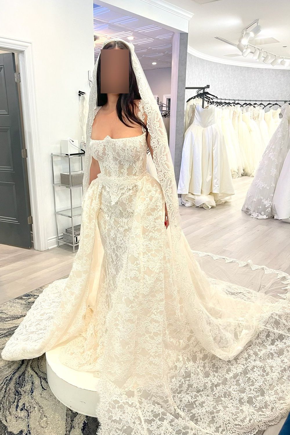 Galia Lahav Anais with Overskirt and Veil 4