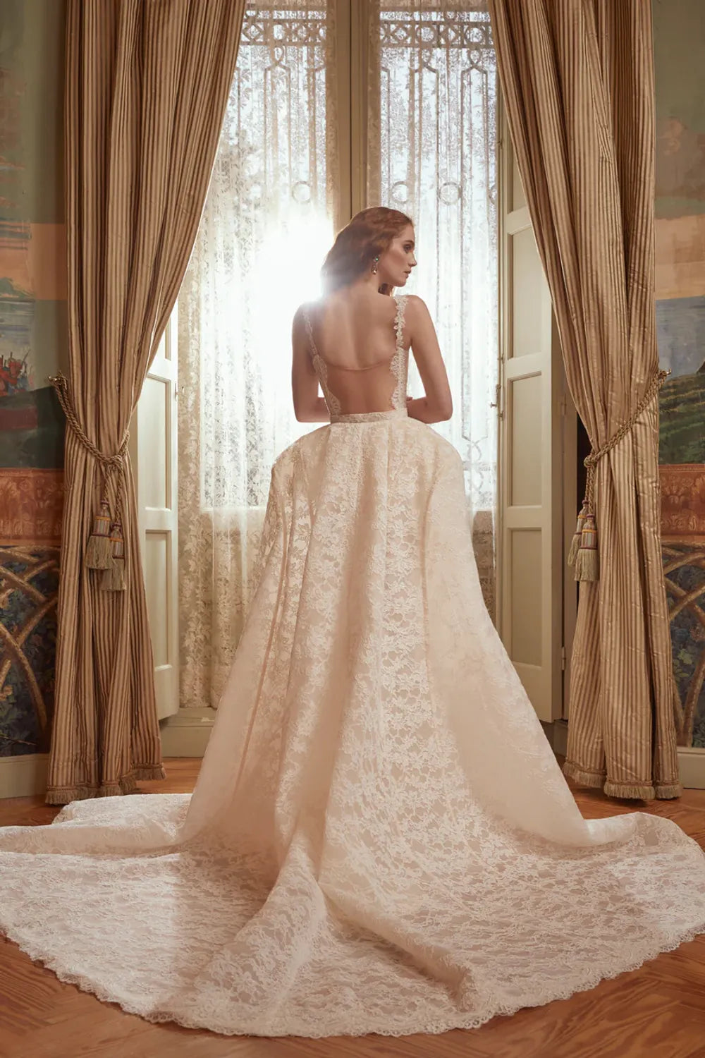 Galia Lahav Anais with Overskirt and Veil 1