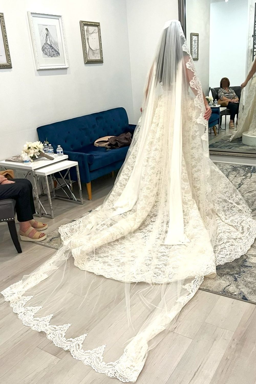 Galia Lahav Anais with Overskirt and Veil 5