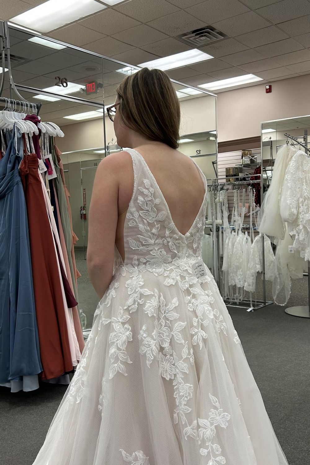 Galina Signature Wedding Dress - Ballgown; size 14 2