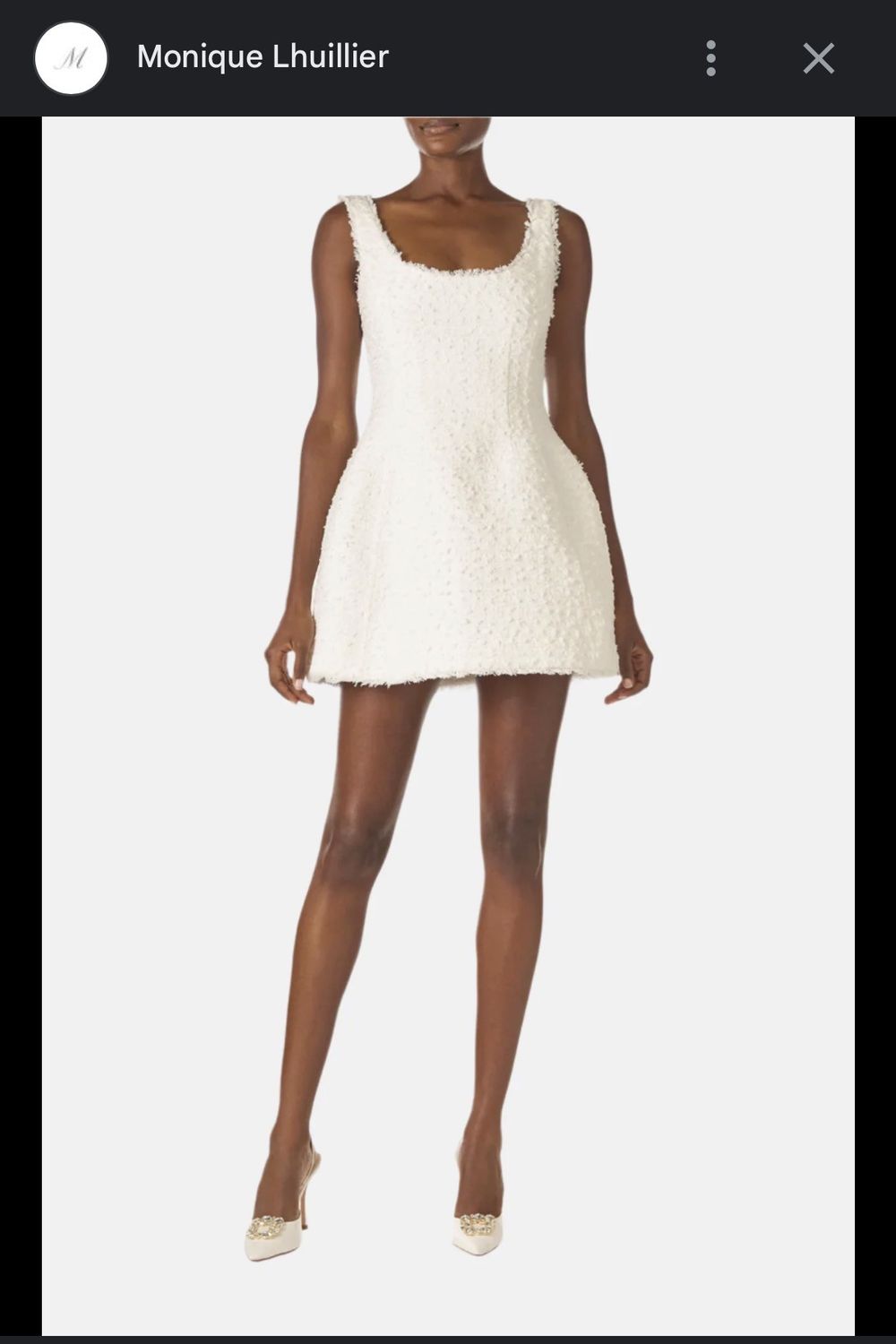 Monique Lhuillier Scoop Neck Sculpted Dress 2