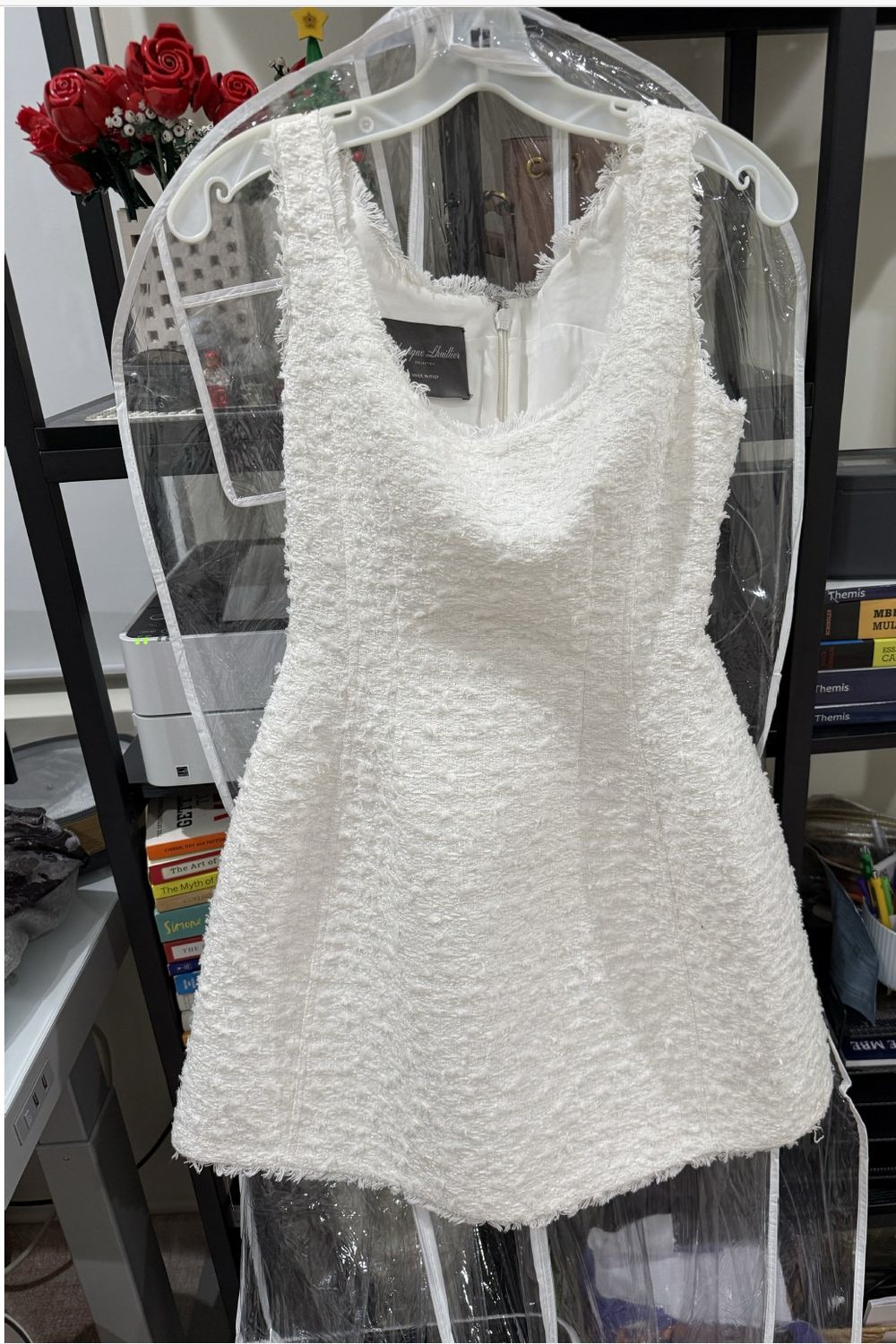 Monique Lhuillier Scoop Neck Sculpted Dress 1