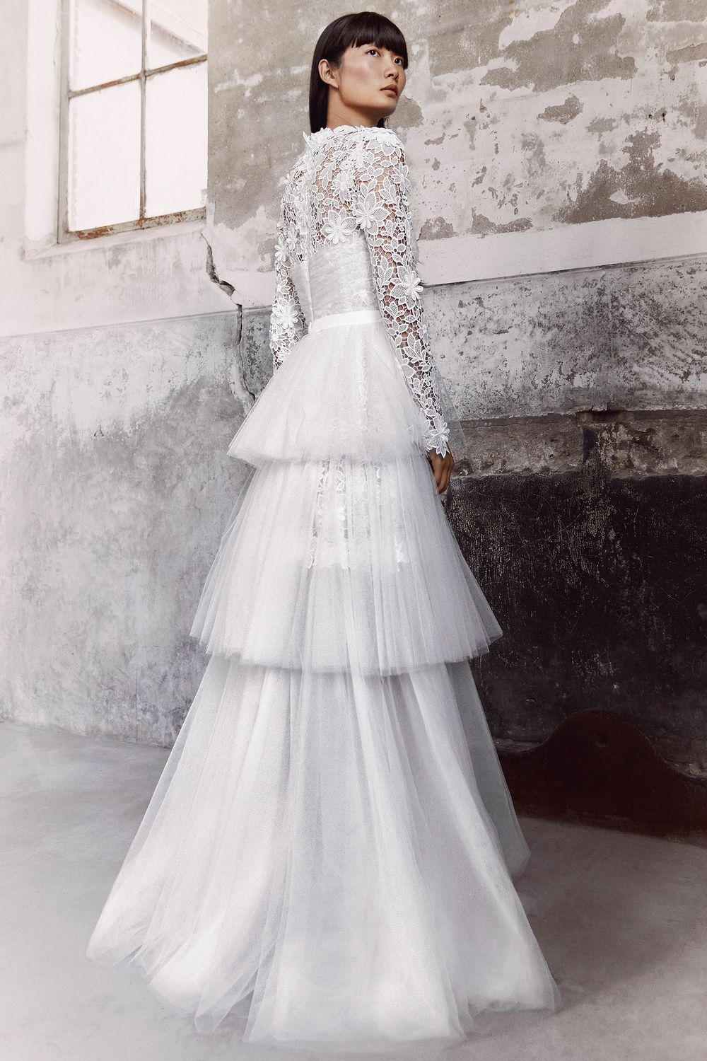 Viktor & Rolf BLOOMING LACE TIERED GOWN 1