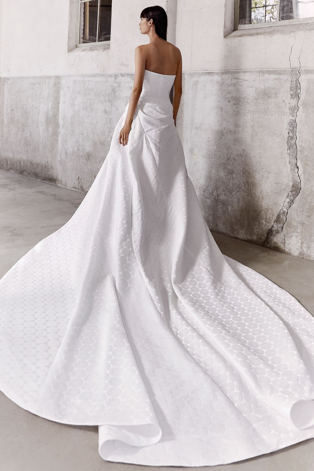 Viktor & Rolf DRAPED FLOWER JACQUARD GOWN 1