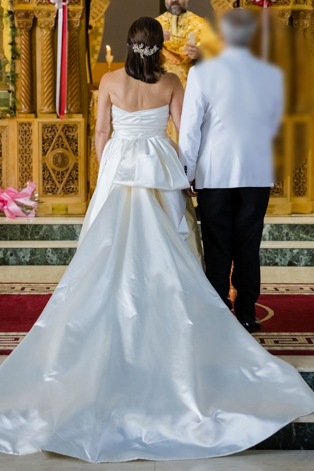 Lazaro Kiki Silk Satin Gown 6