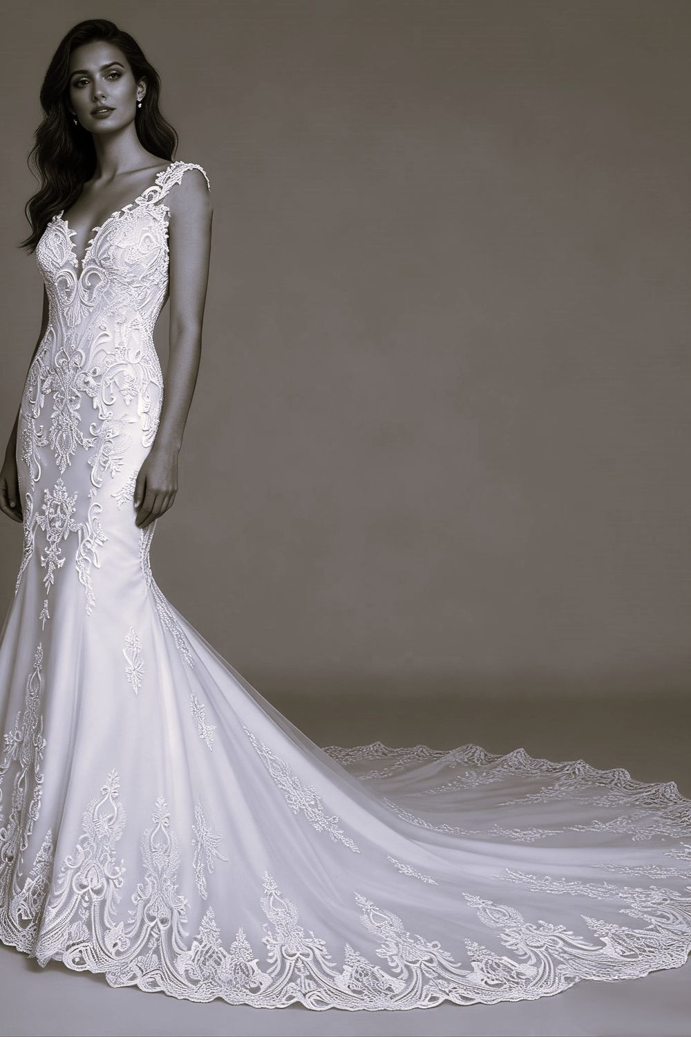 Eti Brener Timeless Ivory lace Elegance Size 4 1