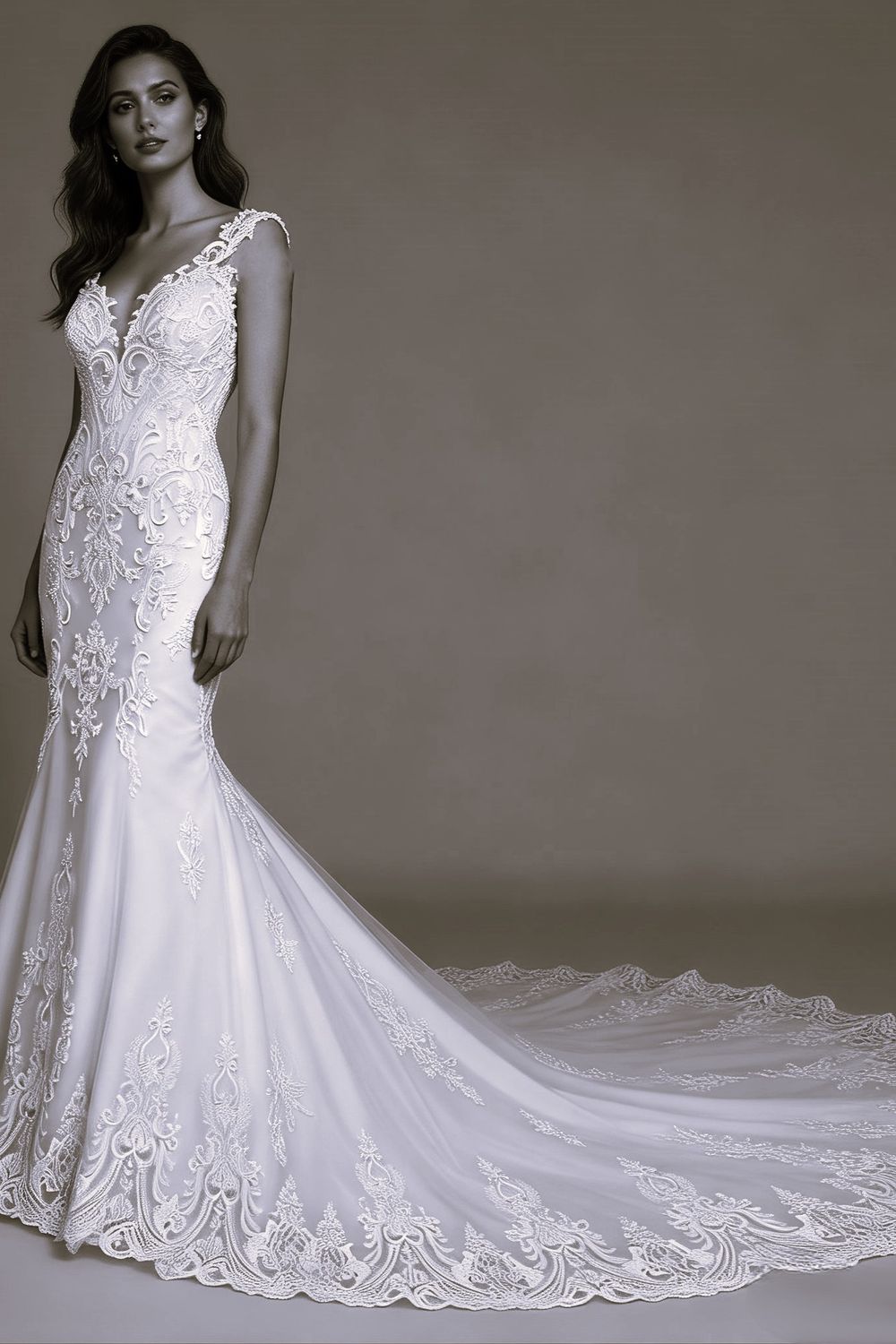 Eti Brener Timeless Ivory lace Elegance Size 8 1