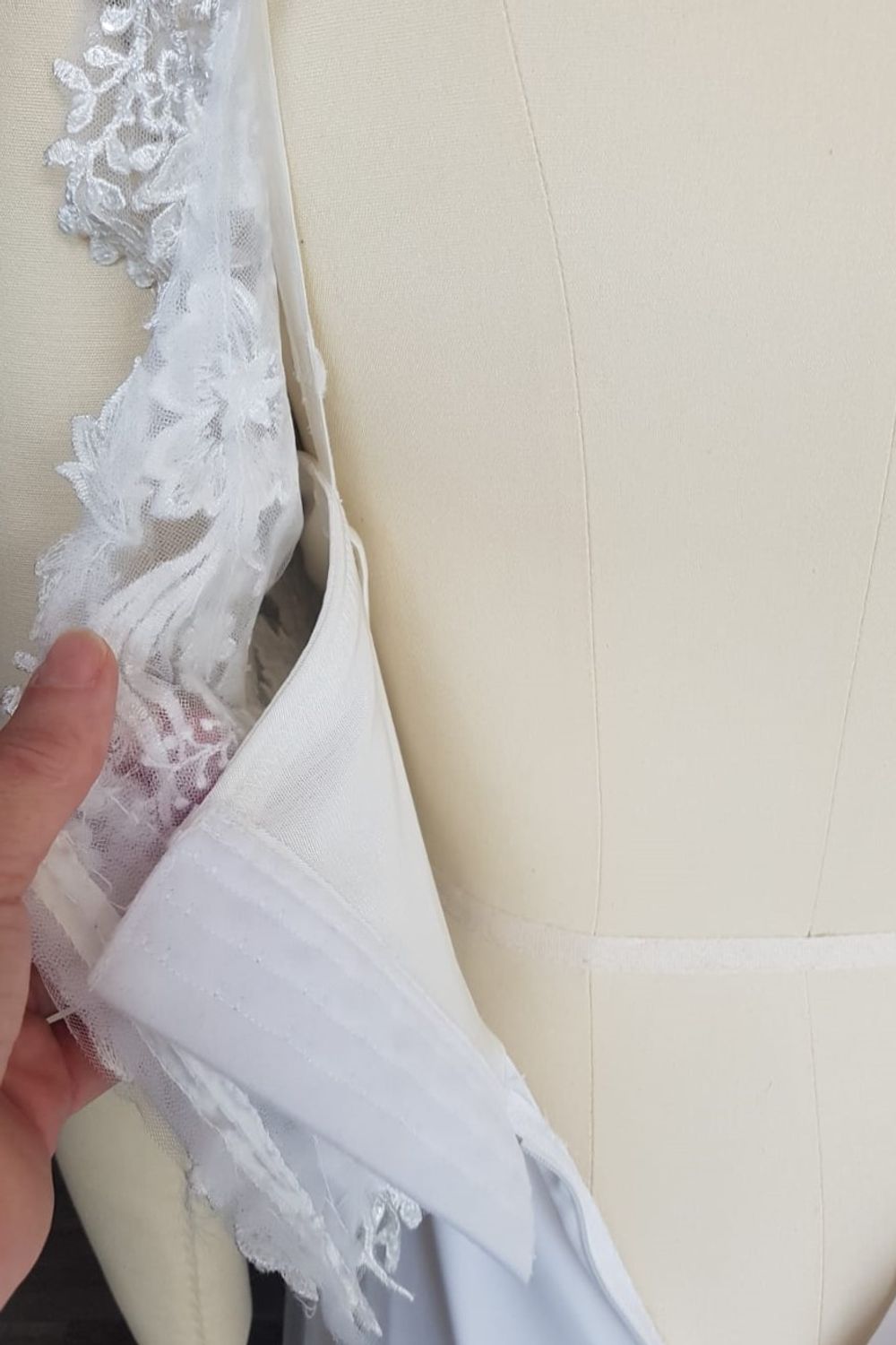 Eti Brener Two-Tone side slit Bridal Gown  7