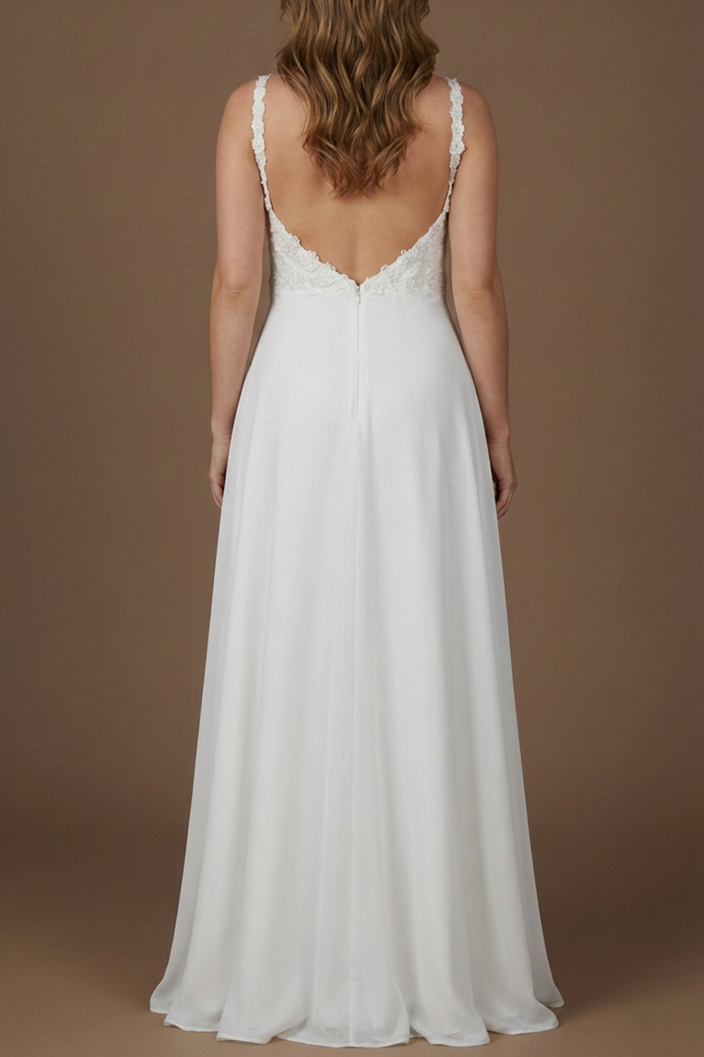 Eti Brener A-Line Wedding Dress with 3D Flowers 1