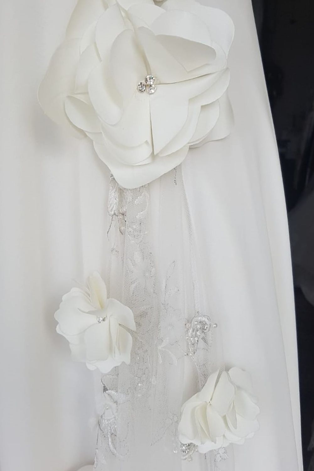 Eti Brener A-Line Wedding Dress with 3D Flowers 7