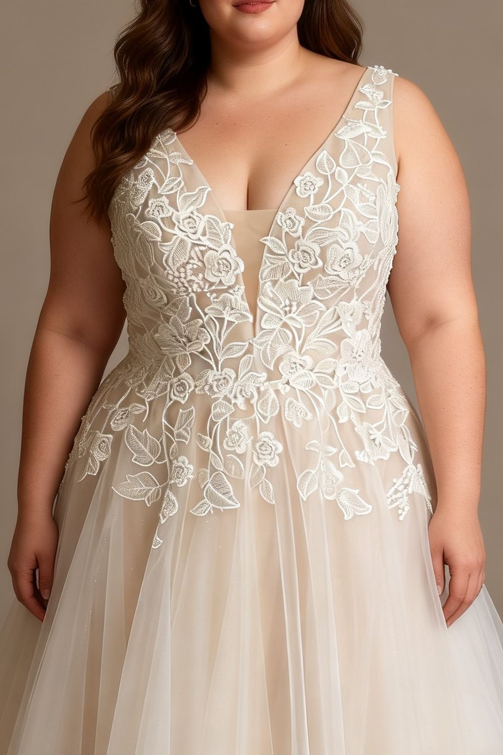 Eti Brener A-Line Tulle Wedding Dress Size 12 1