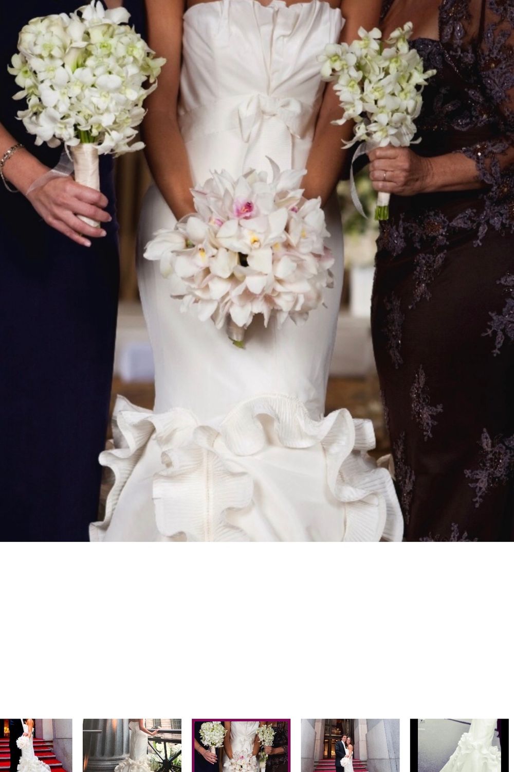 Vera Wang Couture Corset with Pleated Front & Elegant Ruffle 2