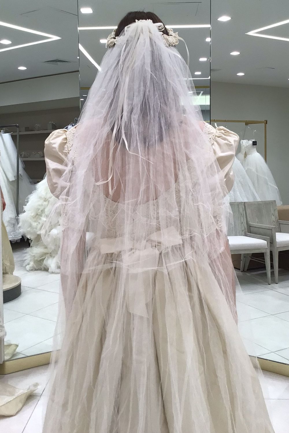 Henri Bendel Vintage Ballgown Dress with Veil  6