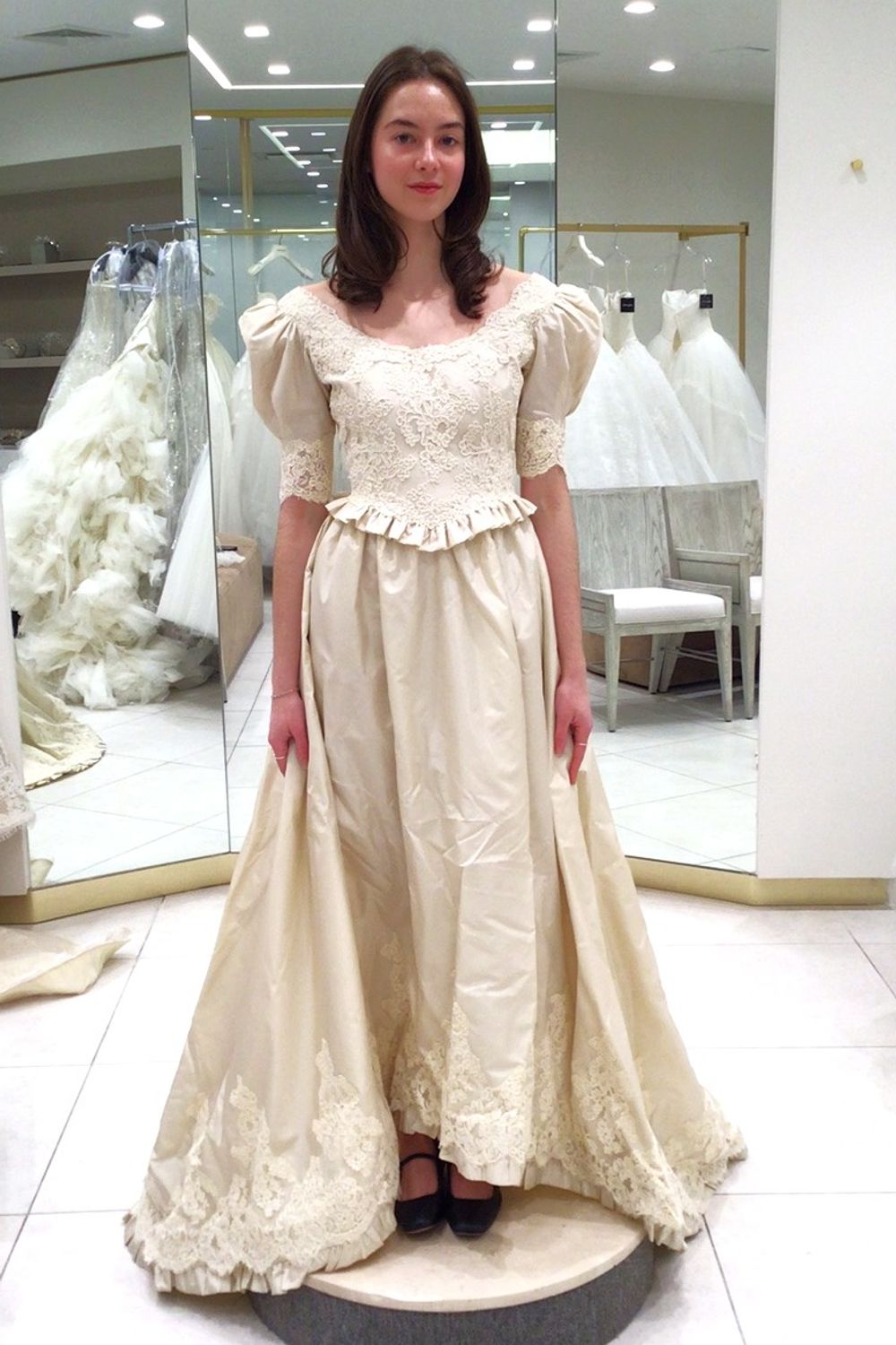 Henri Bendel Vintage Ballgown Dress with Veil  2