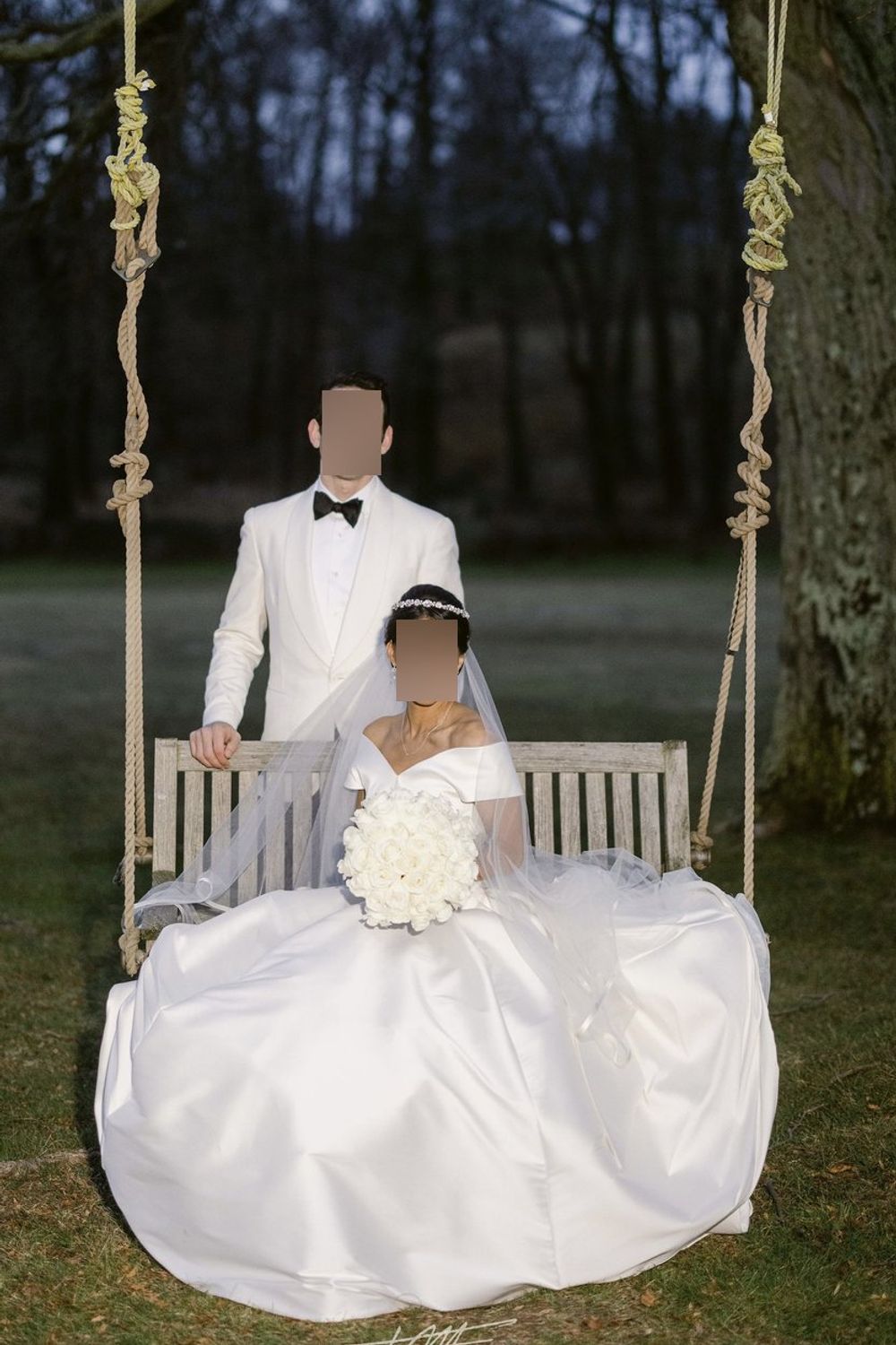 Sareh Nouri Blaine with Veil, Blusher and Jewelries 7