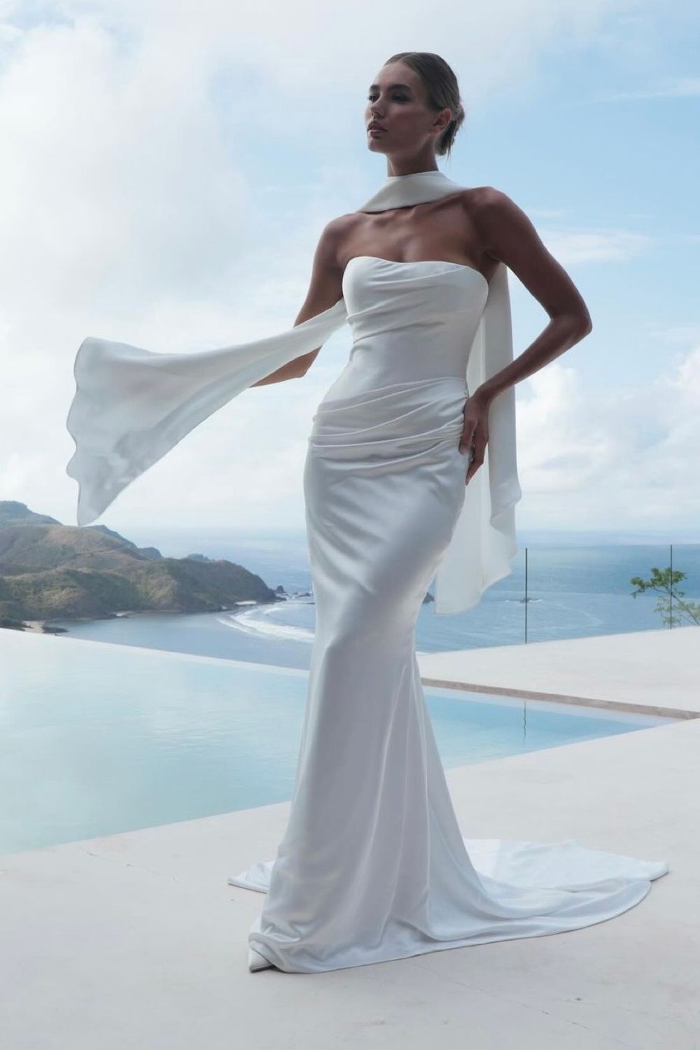 Mariana  Hardwick Libby with Veil and Scarf 1