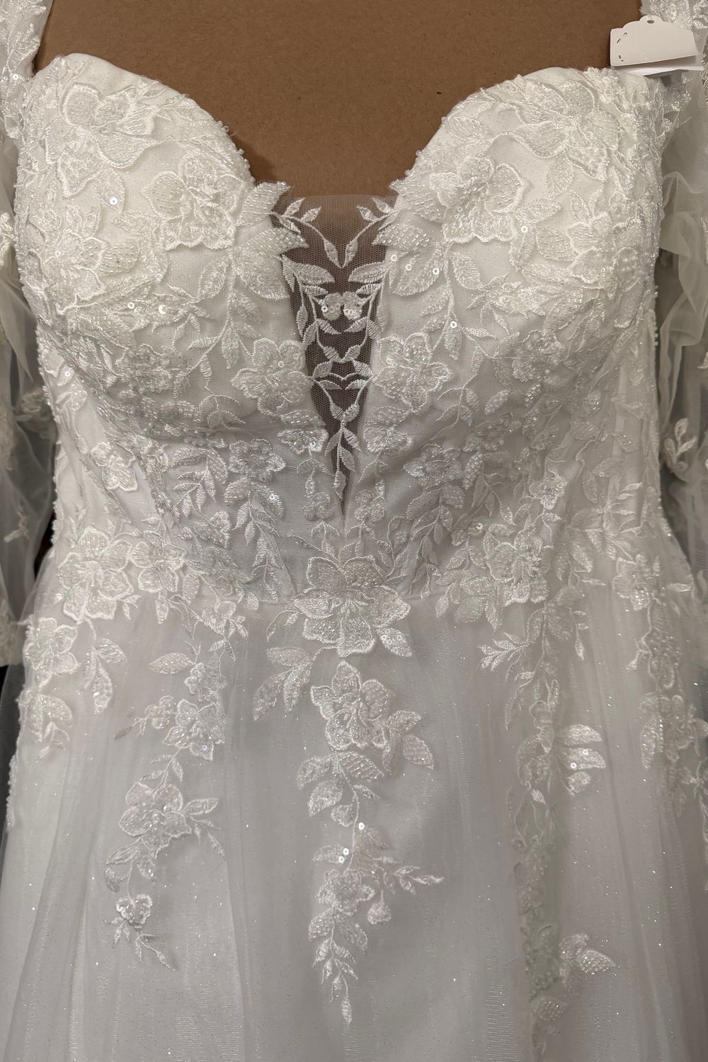 David's Bridal Off the Shoulder Tulle Ball Gown 1