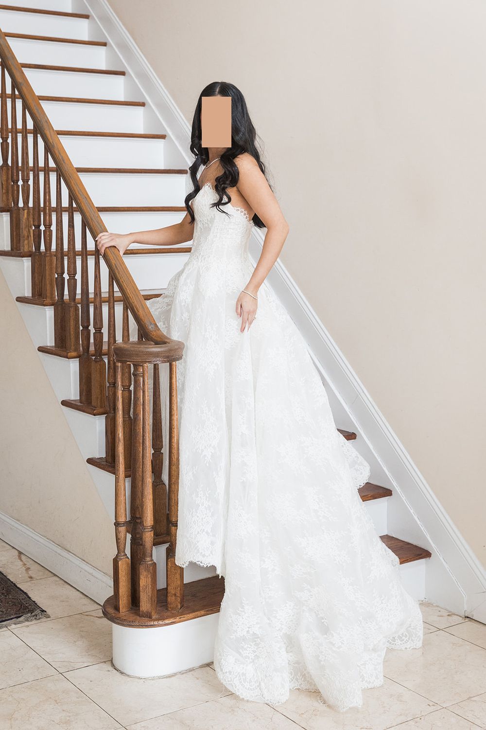 Monique Lhuillier Alexandra with Veil 1