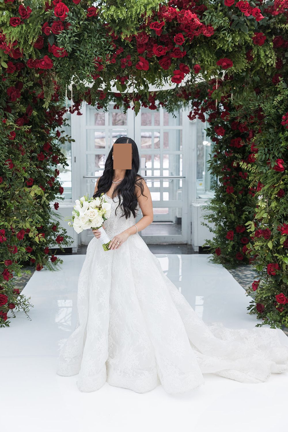 Monique Lhuillier Alexandra with Veil 0