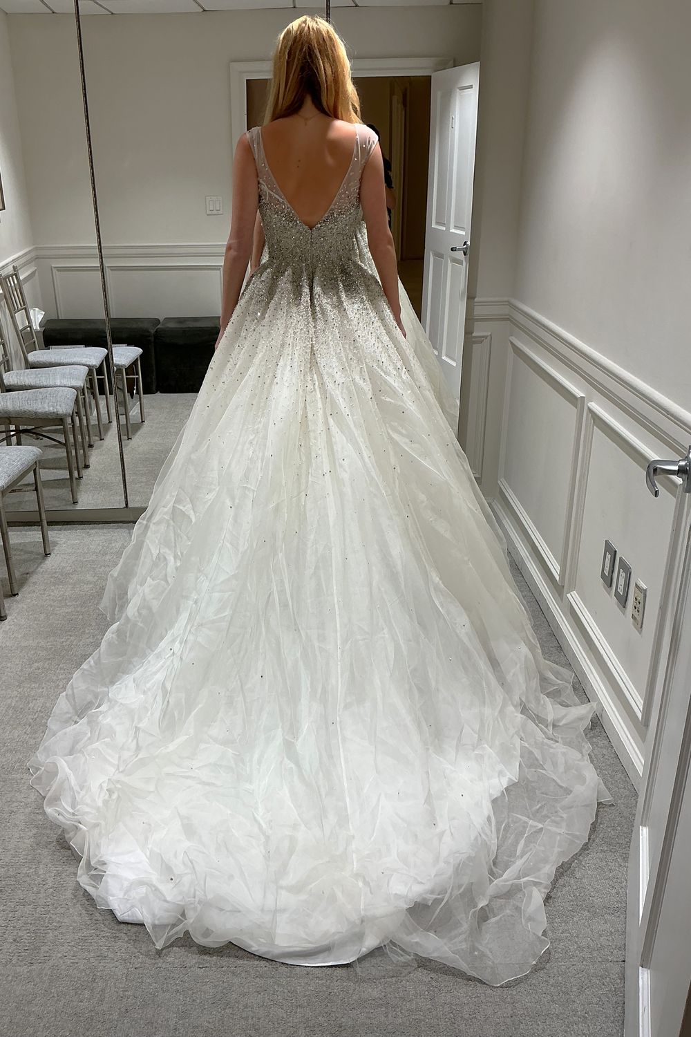 Philippa Lepley Embellished Tulle Ballgown Dress 1