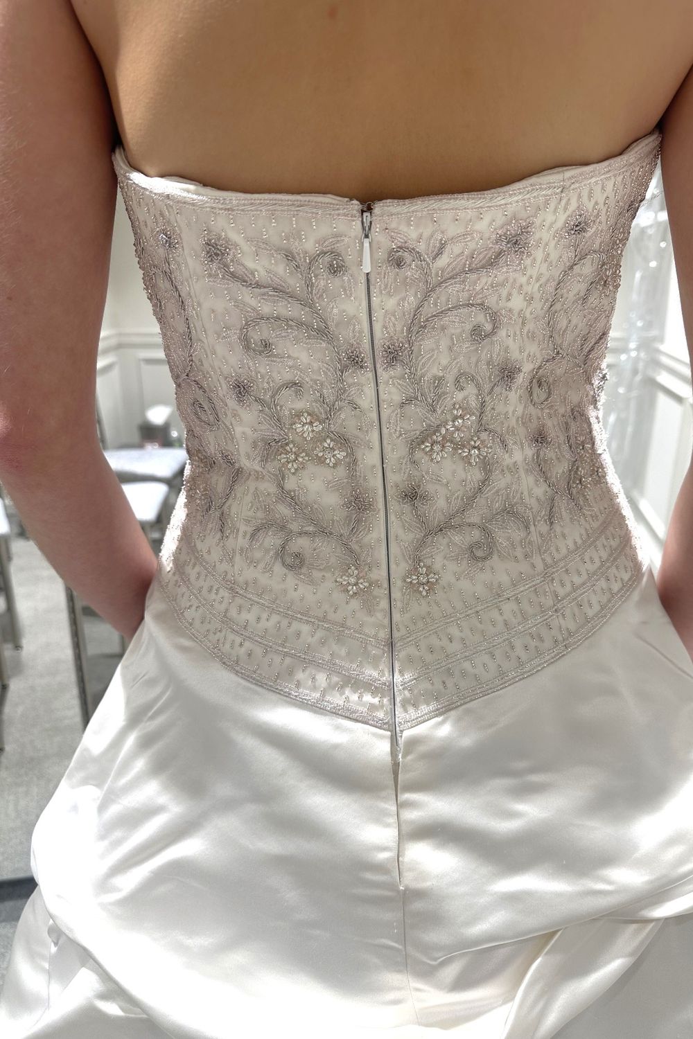 Anne Barge Beaded Silk Gown 3