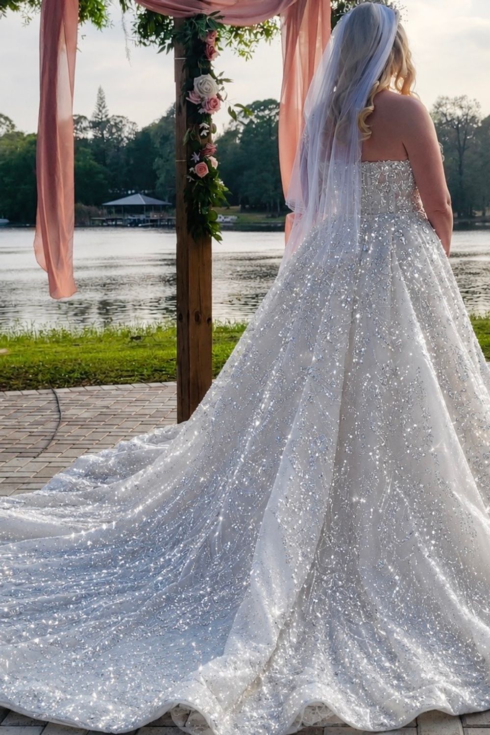custom made wedding dresses Used Dina Hawadi Viella 5 custom Wedding Dress