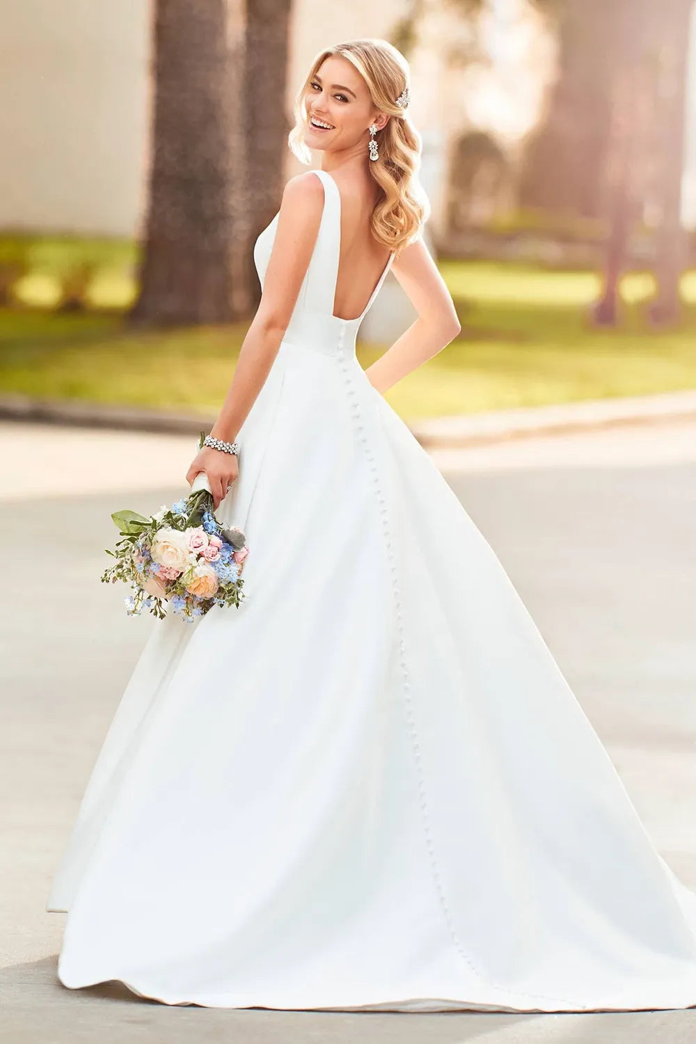 Stella York Satin Ballgown Wedding Dress 10