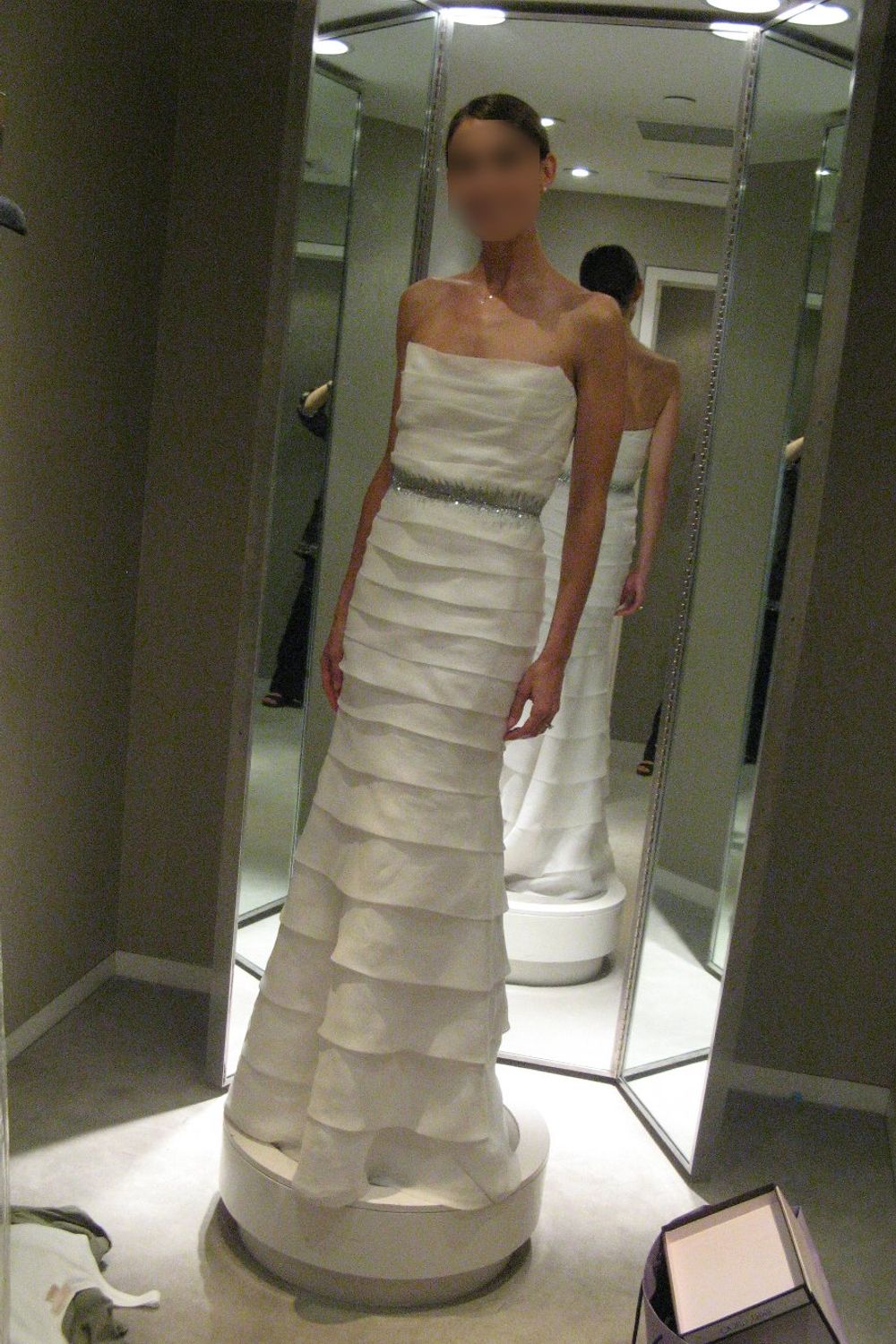 Roland Nivelais Strapless Evening Dress 4