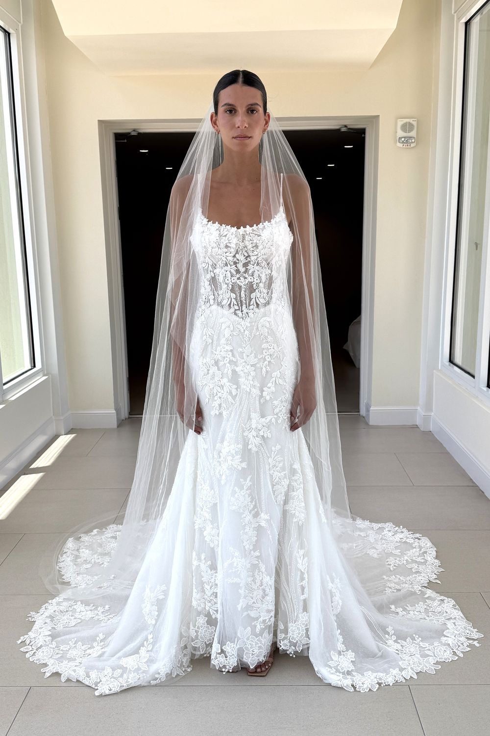 Maggie Sottero Lina with Veil and Overskirt 10