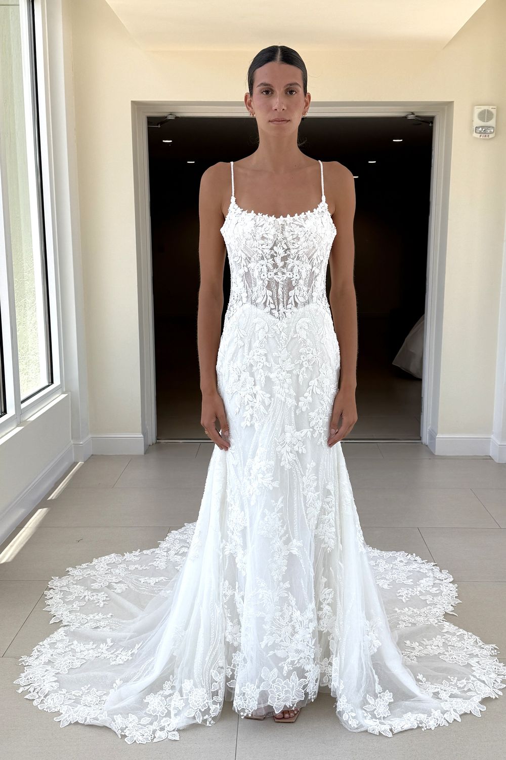 Maggie Sottero Lina with Veil and Overskirt 9